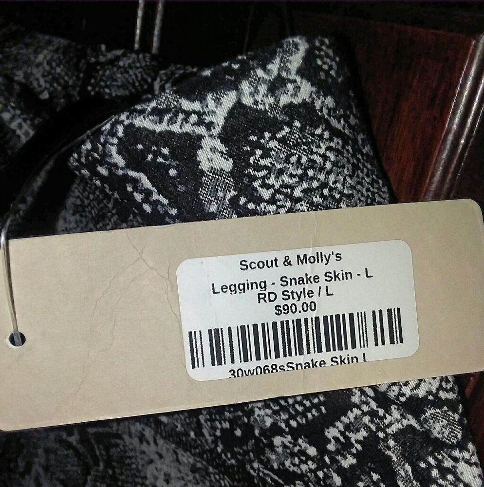 Scout & Molly's Leggings Snake Skin/Large/RD Style